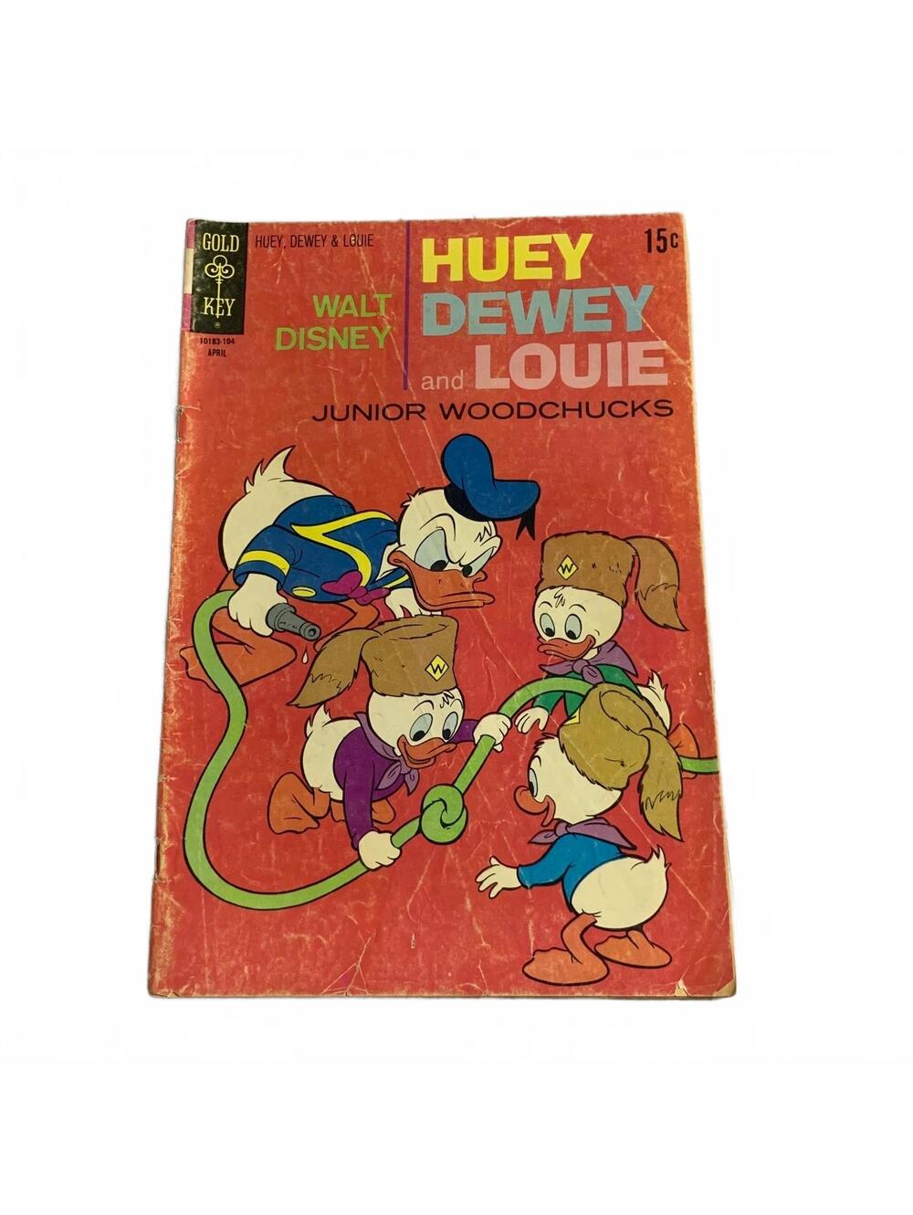 Huey Dewey & Louie Junior Woodchucks Gold Key Comic Book April 15¢